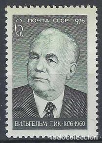 Timbres: UNIÓN SOVIÉTICA 1976 - CENTENARIO DEL NACIMIENTO DE WILHELM PIECK - MNH**